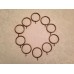 Antique Brass Large Iron Metal Curtain Rings 55mm OD x 45mm ID